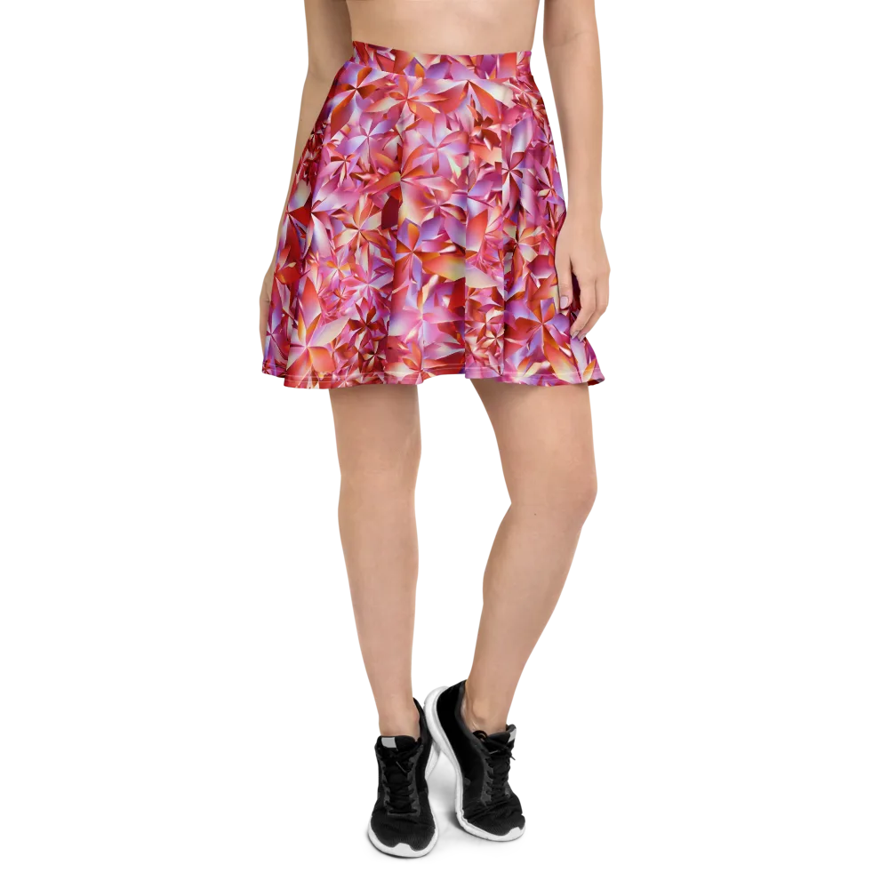 Petal Prism on Skater Skirt — Front