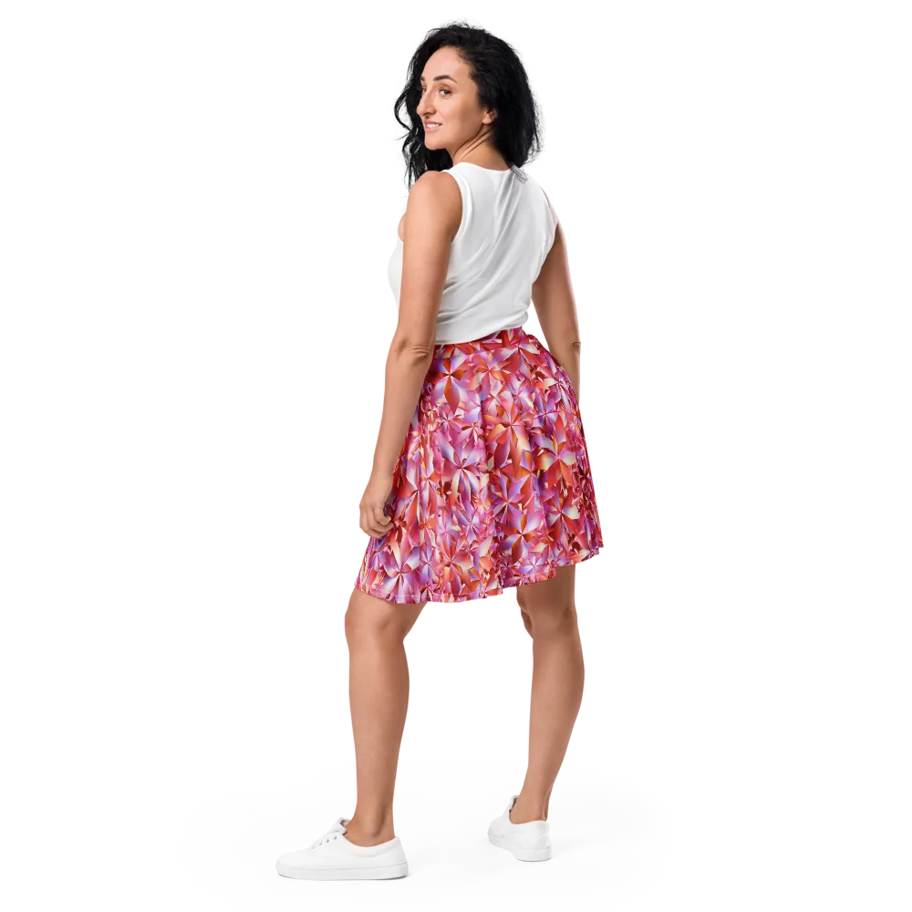 Petal Prism on Skater Skirt — Back