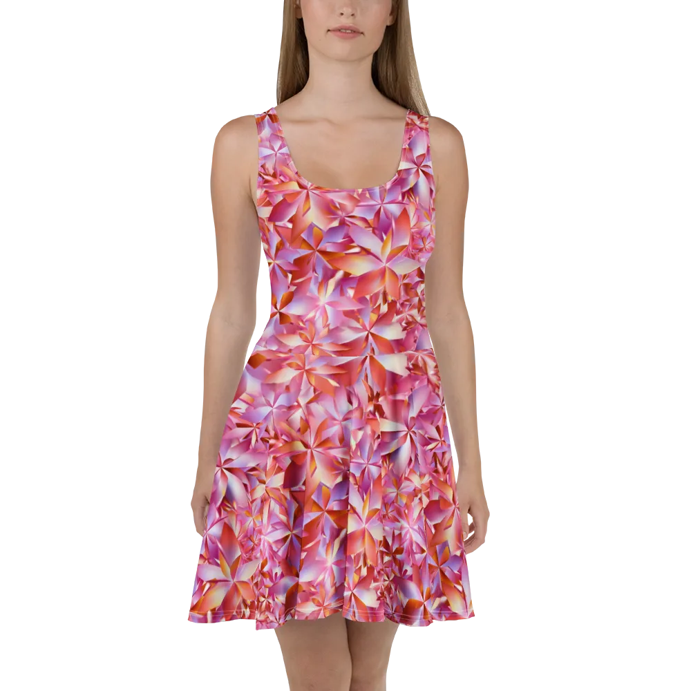 Petal Prism on Skater Dress — Front