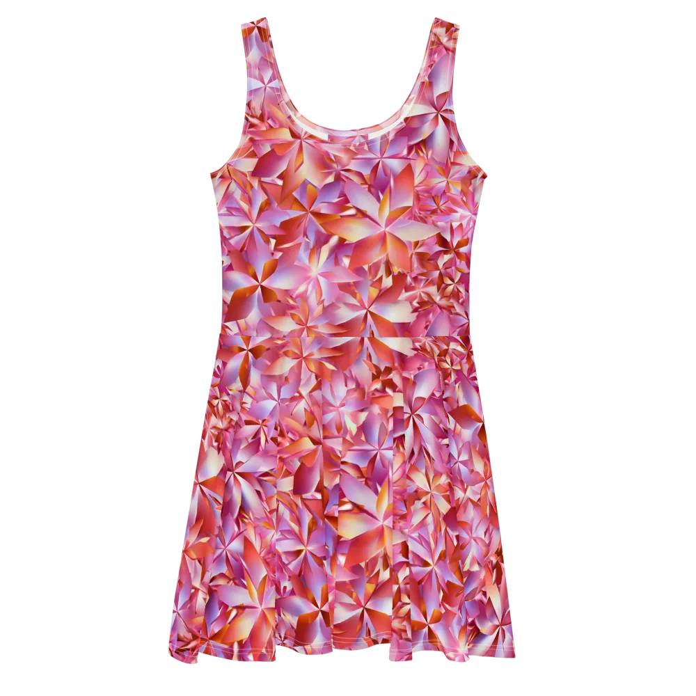 Petal Prism on Skater Dress — Front