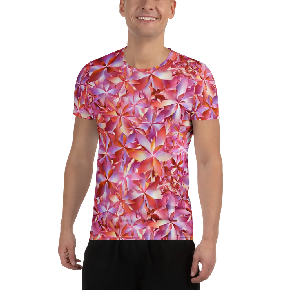 Petal Prism on Men's Athletic T-Shirt — Front