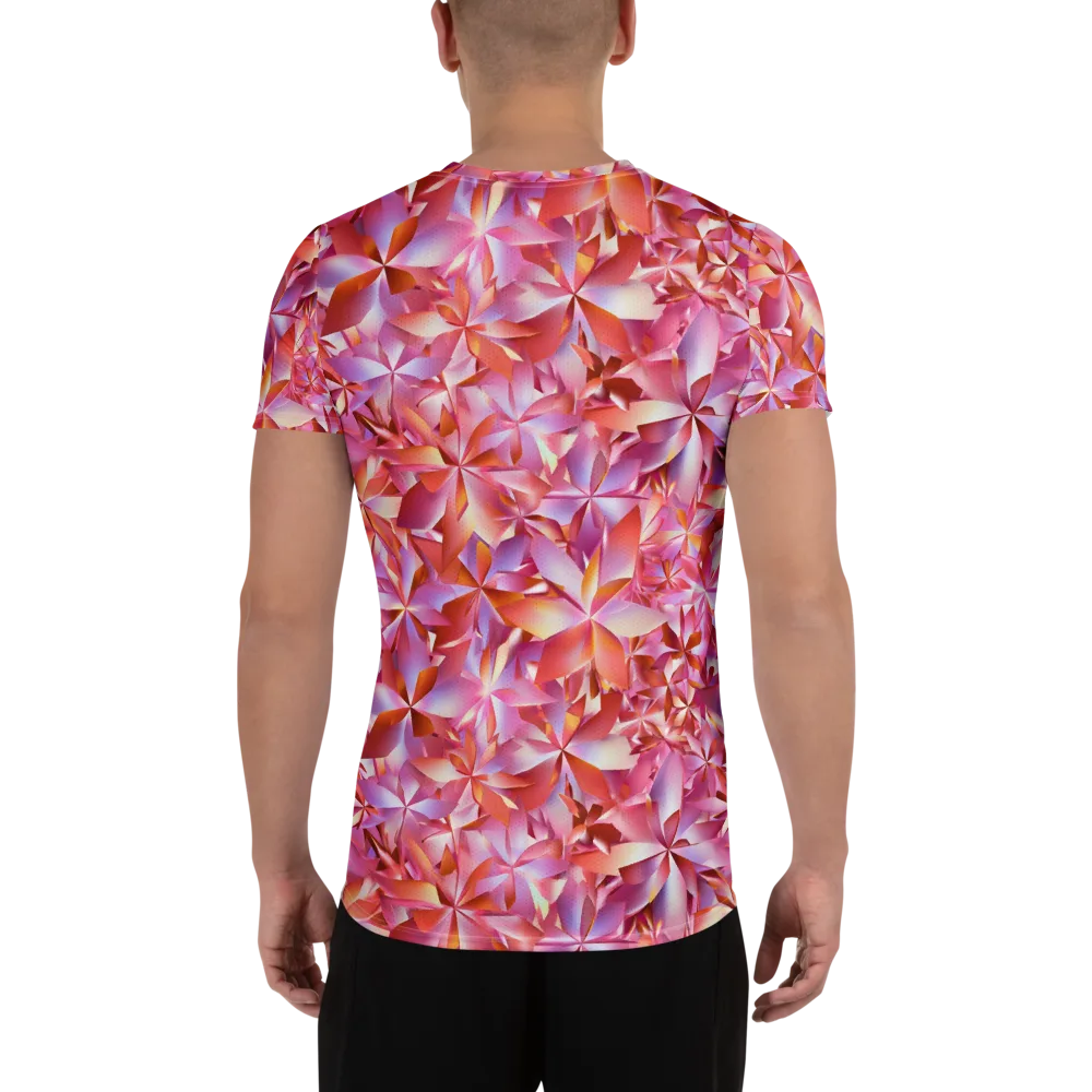 Petal Prism on Men's Athletic T-Shirt — Back