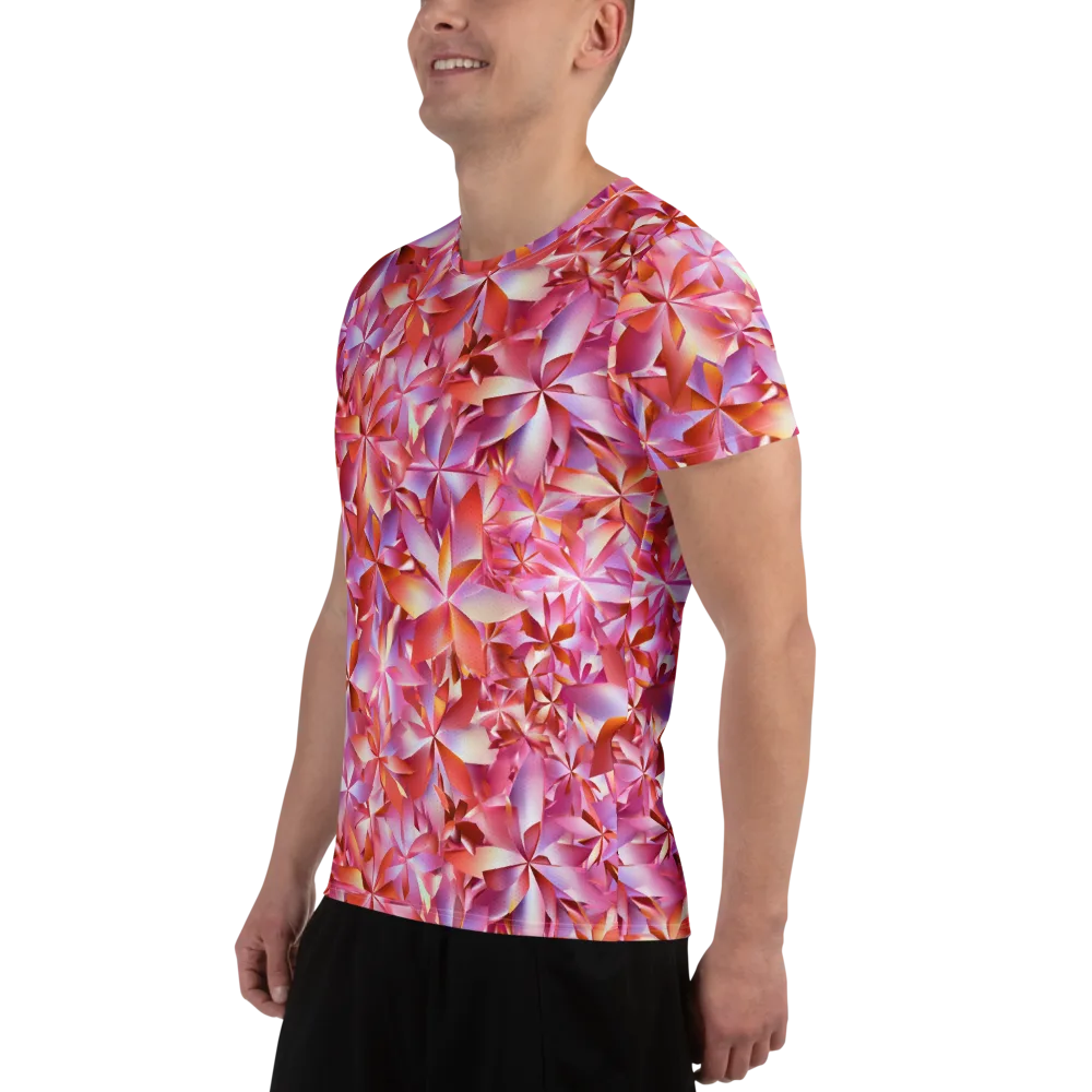 Petal Prism on Men's Athletic T-Shirt — Left