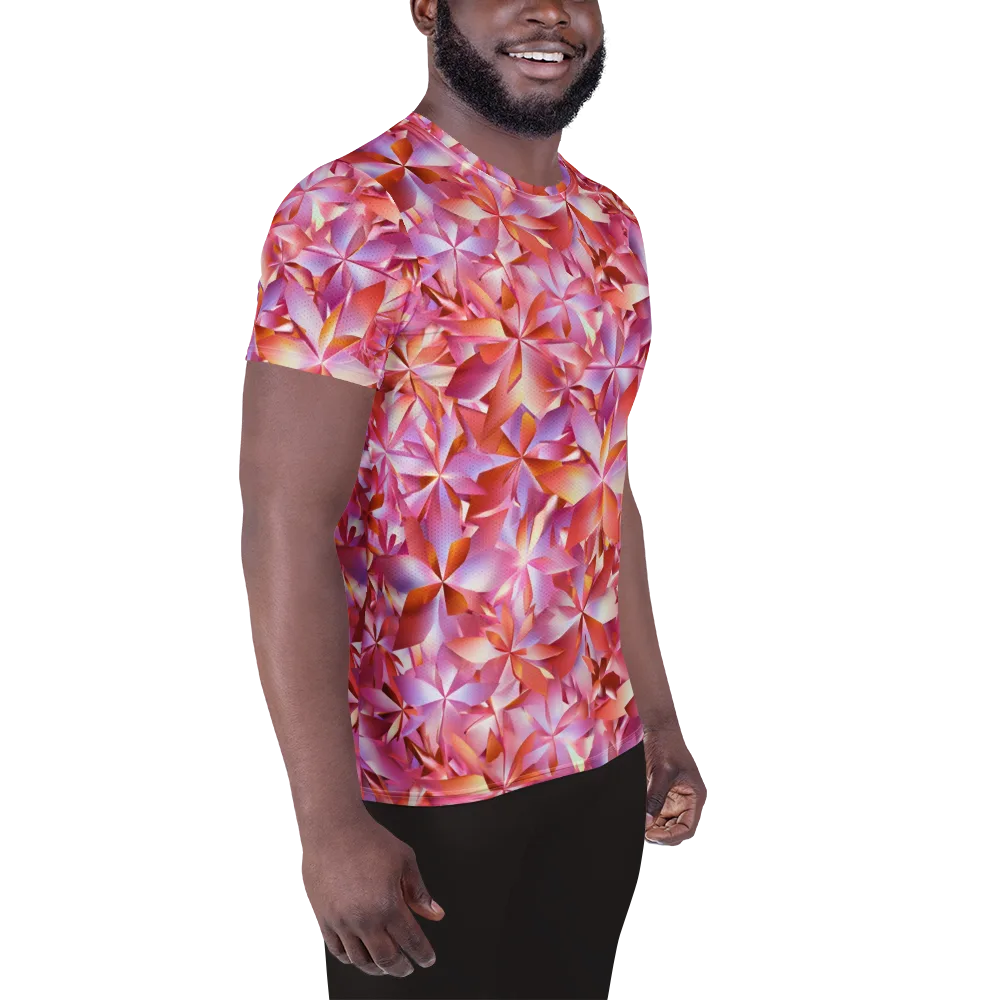 Petal Prism on Men's Athletic T-Shirt — Right