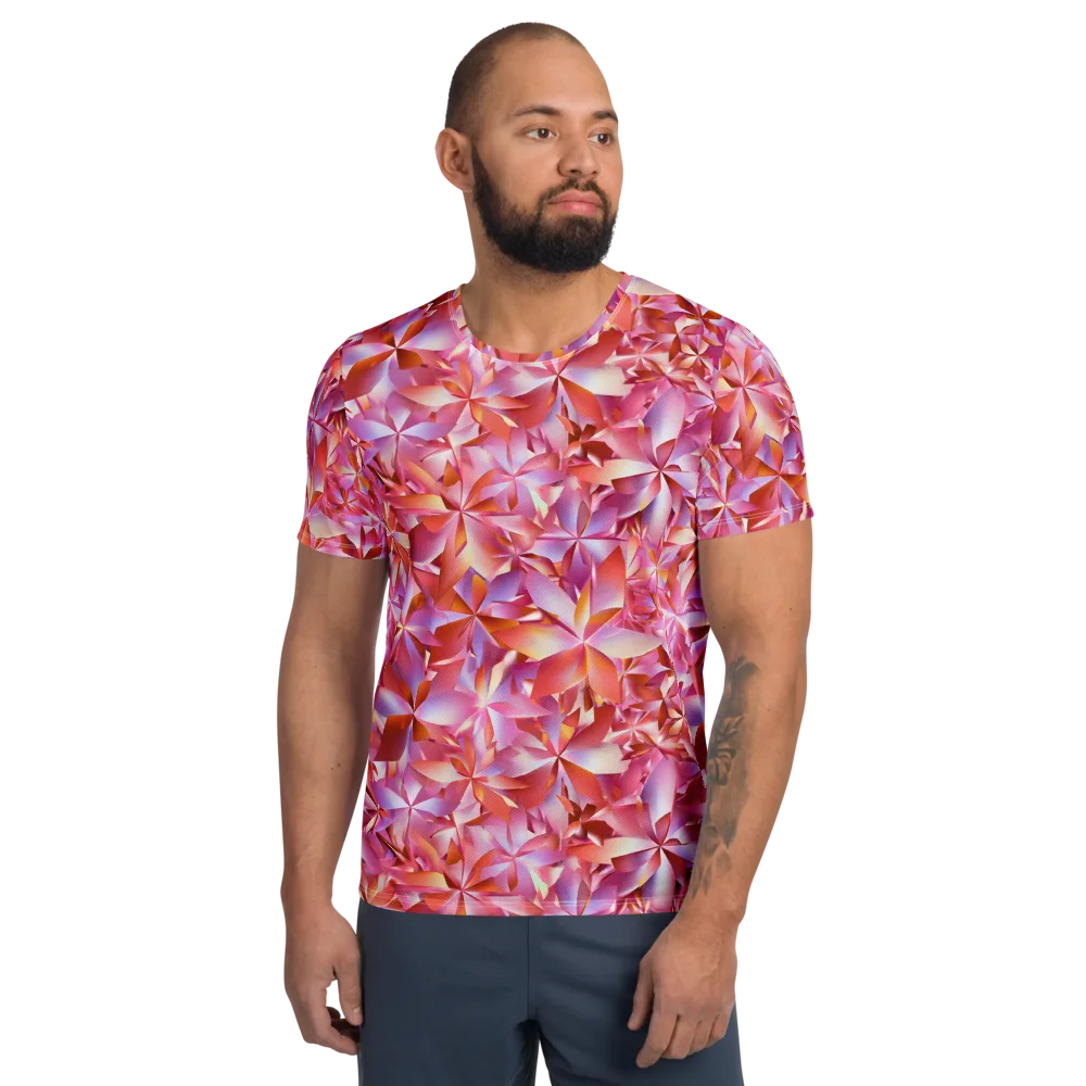 Petal Prism on Men's Athletic T-Shirt — Front