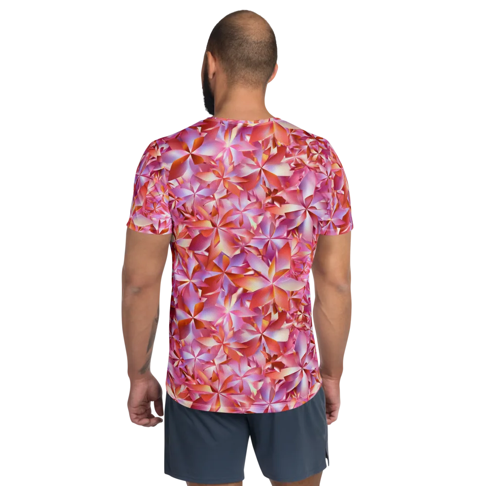 Petal Prism on Men's Athletic T-Shirt — Back