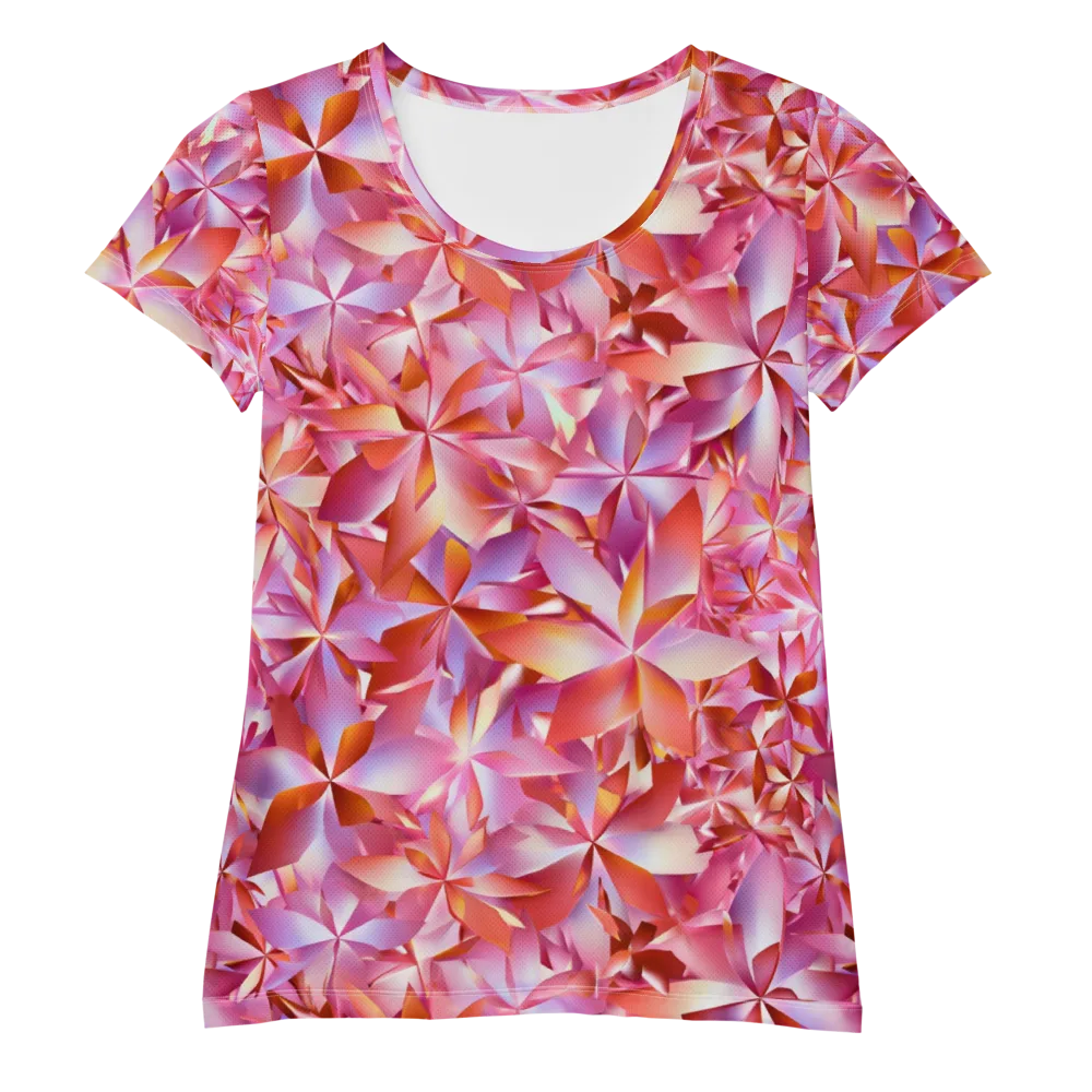 Petal Prism on Women's Athletic T-Shirt — Front