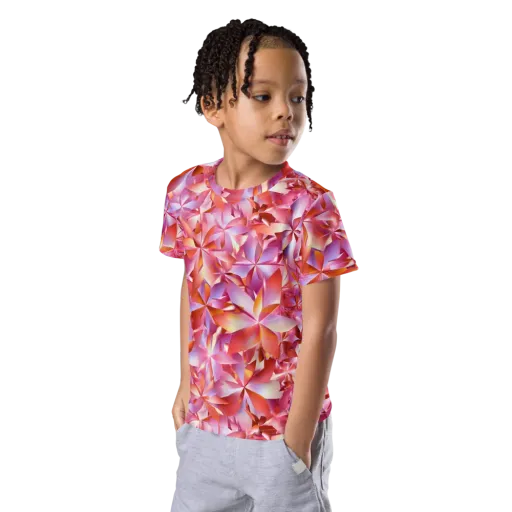 Petal Prism on a Kids Crew Neck T-Shirt