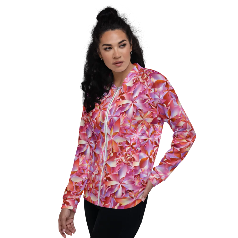 Petal Prism on Bomber Jacket — Left