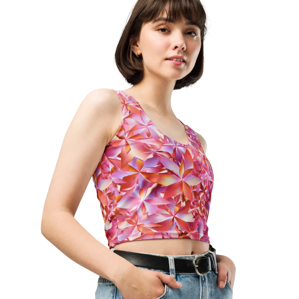 Petal Prism on Crop Top — Right Front