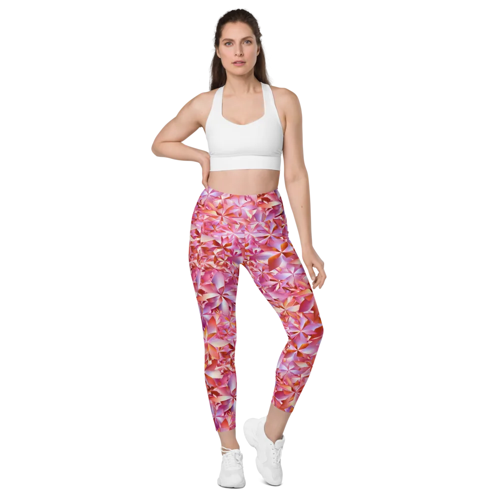 Petal Prism on Leggings with Pockets — Front