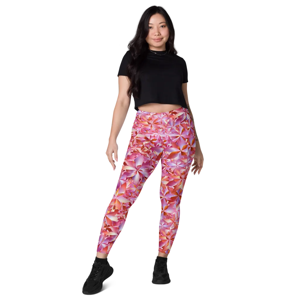 Petal Prism on Leggings with Pockets — Front