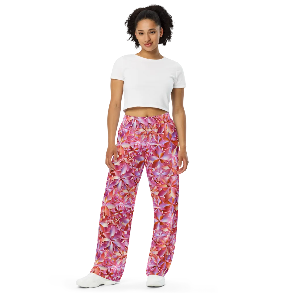 Petal Prism on Wide-Leg Pants — Front
