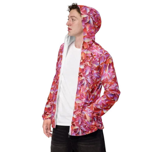 Petal Prism on a Men's Windbreaker