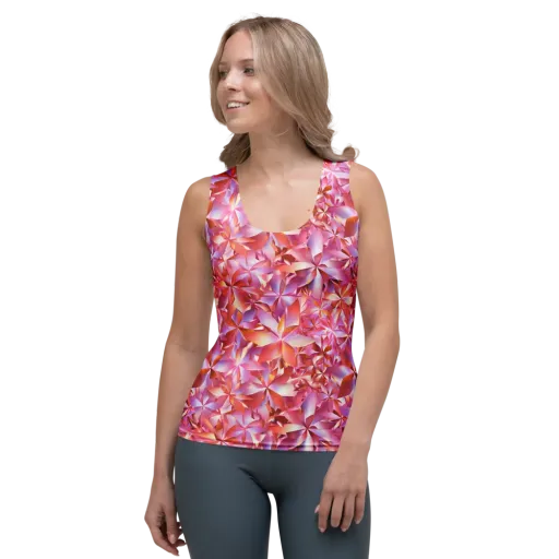 Petal Prism on a Women's Tank Top