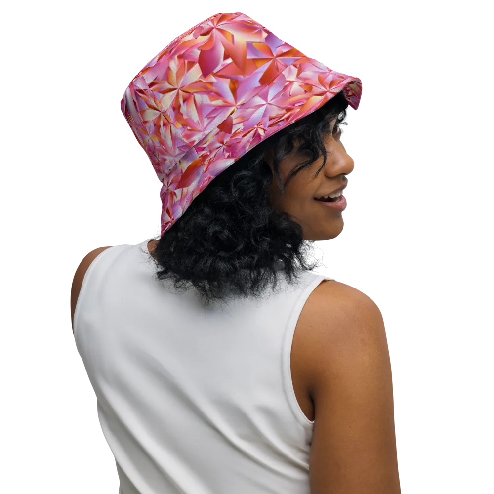 Petal Prism on Reversible Bucket Hat — Right Outside