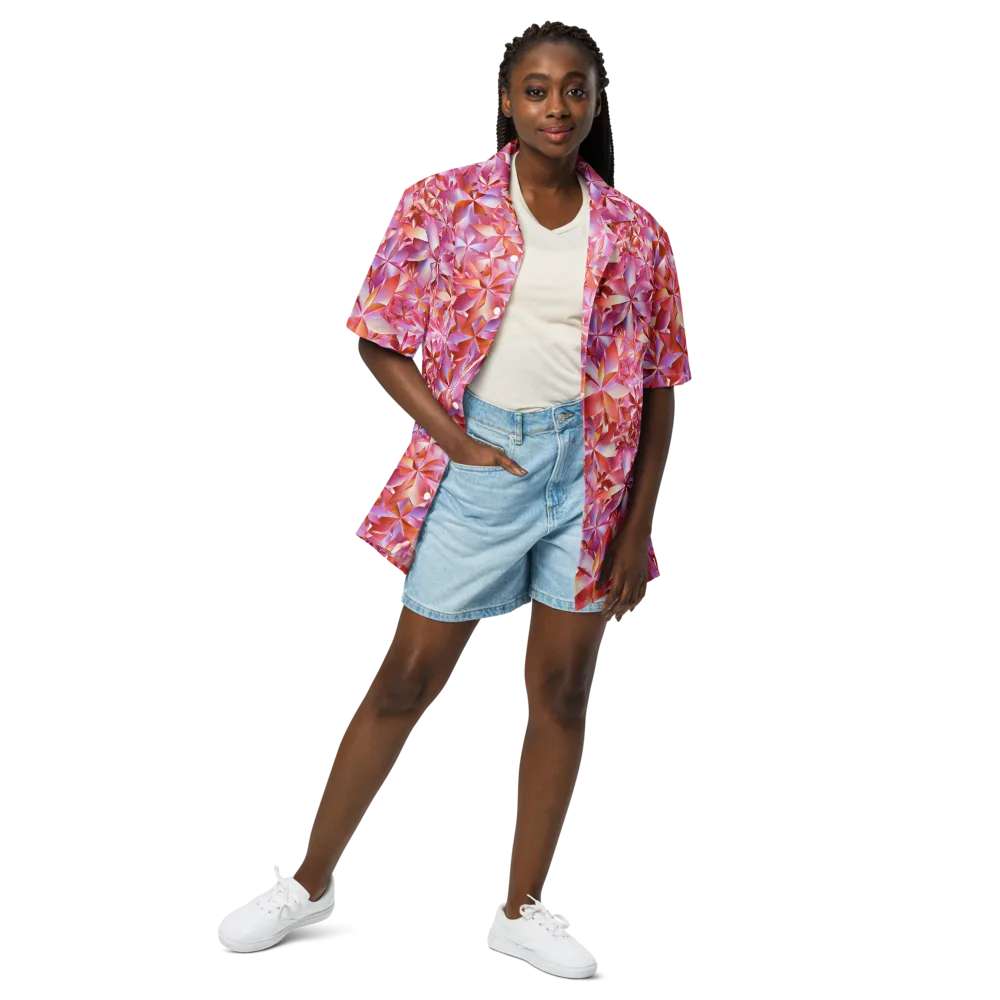 Petal Prism on Button Shirt — Front