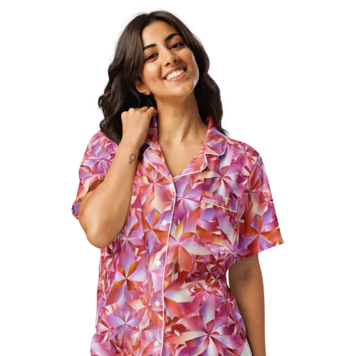 Petal Prism on a Women's Short Sleeve Pajama Top