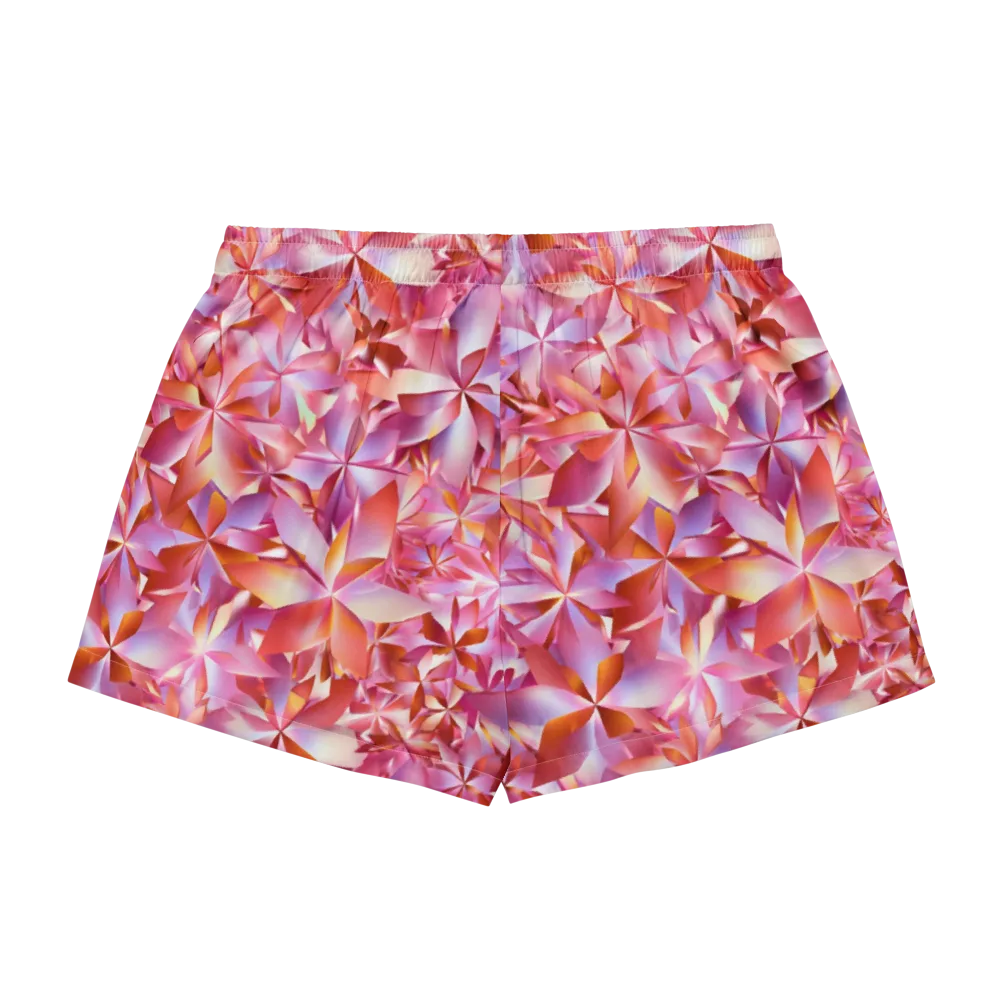 Petal Prism on Women's Pajama Shorts — Back