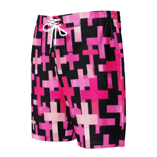 Magenta Junction on a Men's Board Shorts