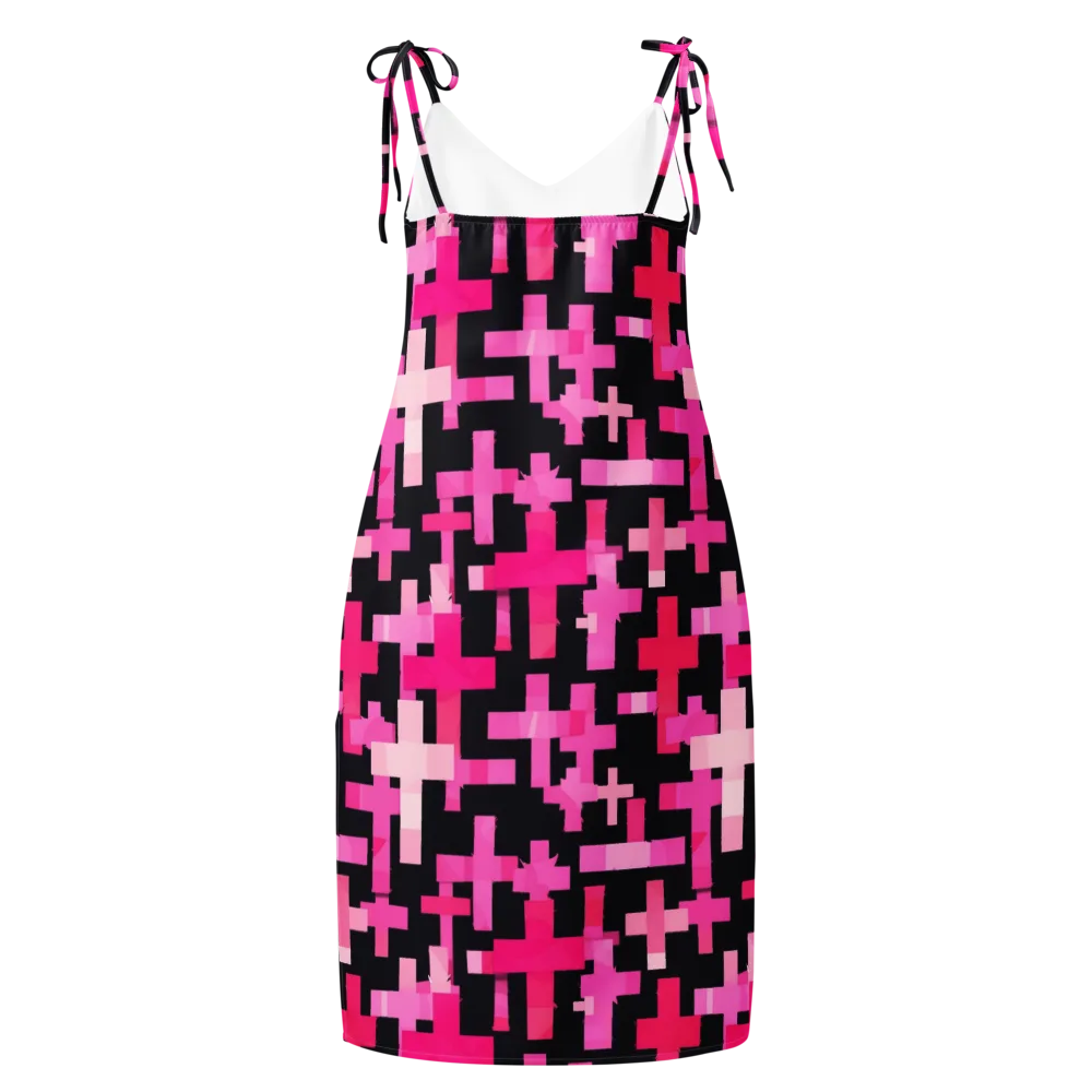 Magenta Junction on Slip Dress — Back