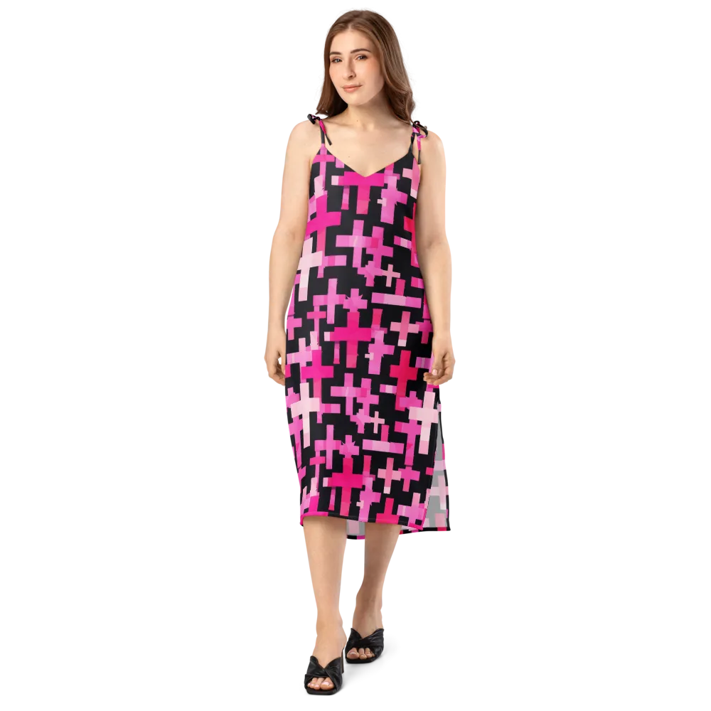 Magenta Junction on Slip Dress — Front