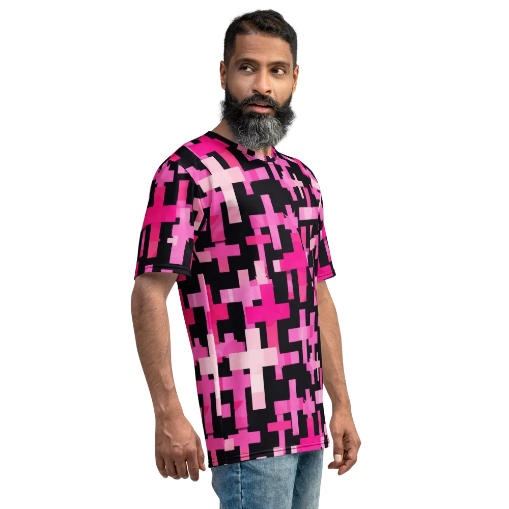 Magenta Junction on Men's Crew Neck T-Shirt — Right