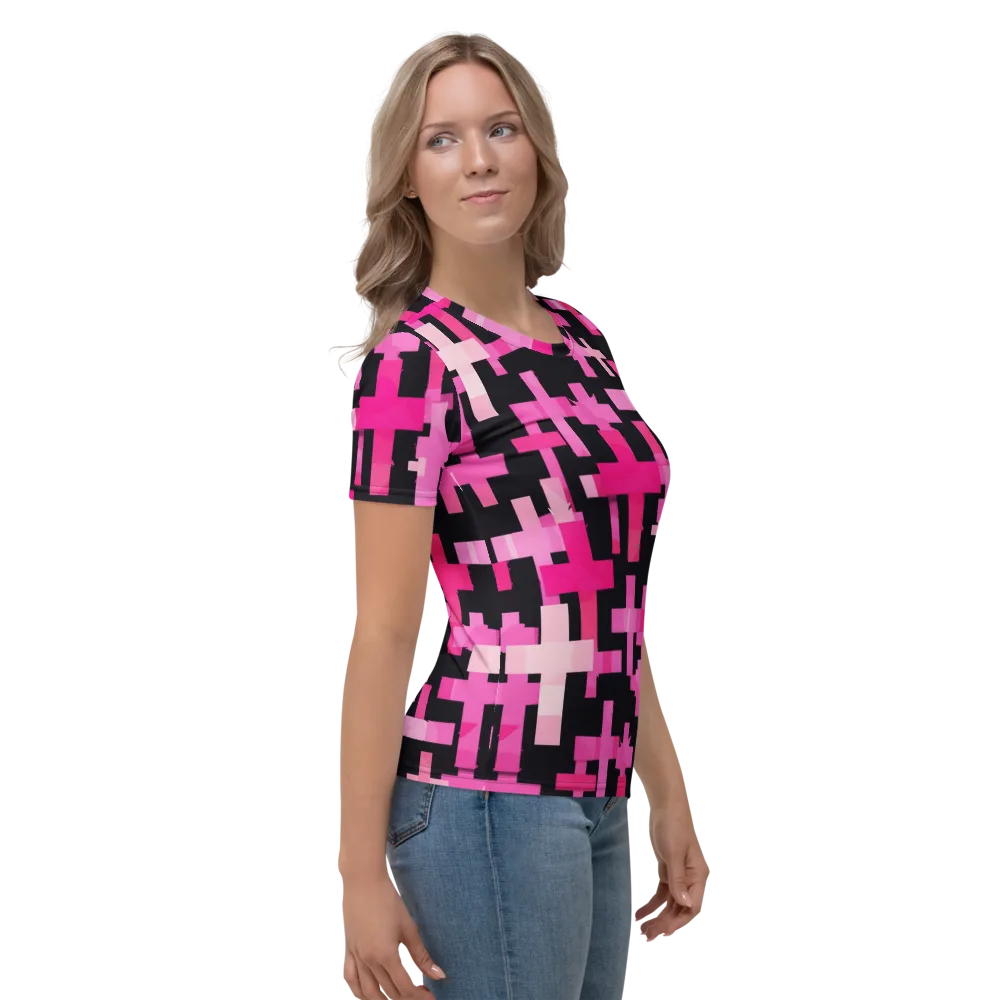 Magenta Junction on Women's Crew Neck T-Shirt — Right