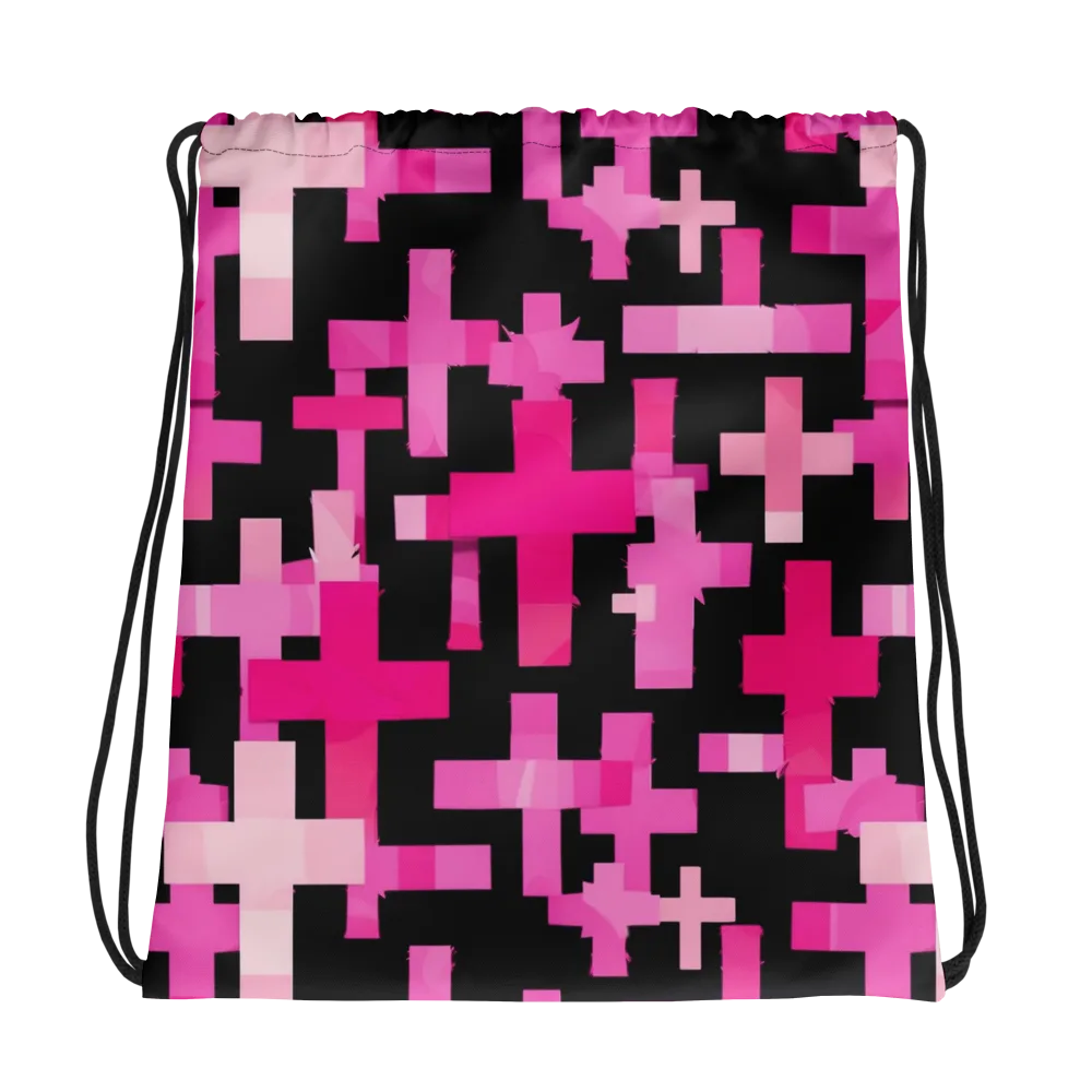 Magenta Junction on Drawstring Bag — Photo