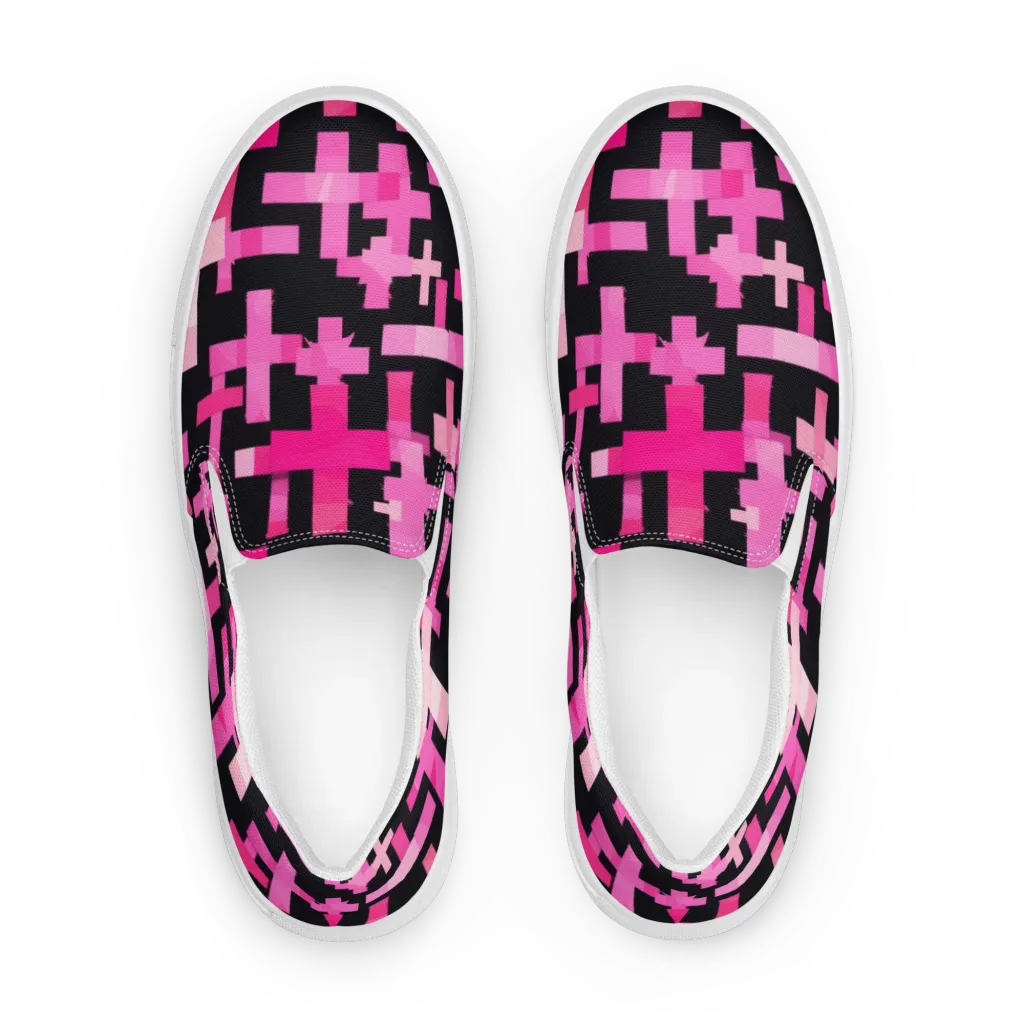 Magenta Junction on Women's Slip-On Canvas Shoes — Front