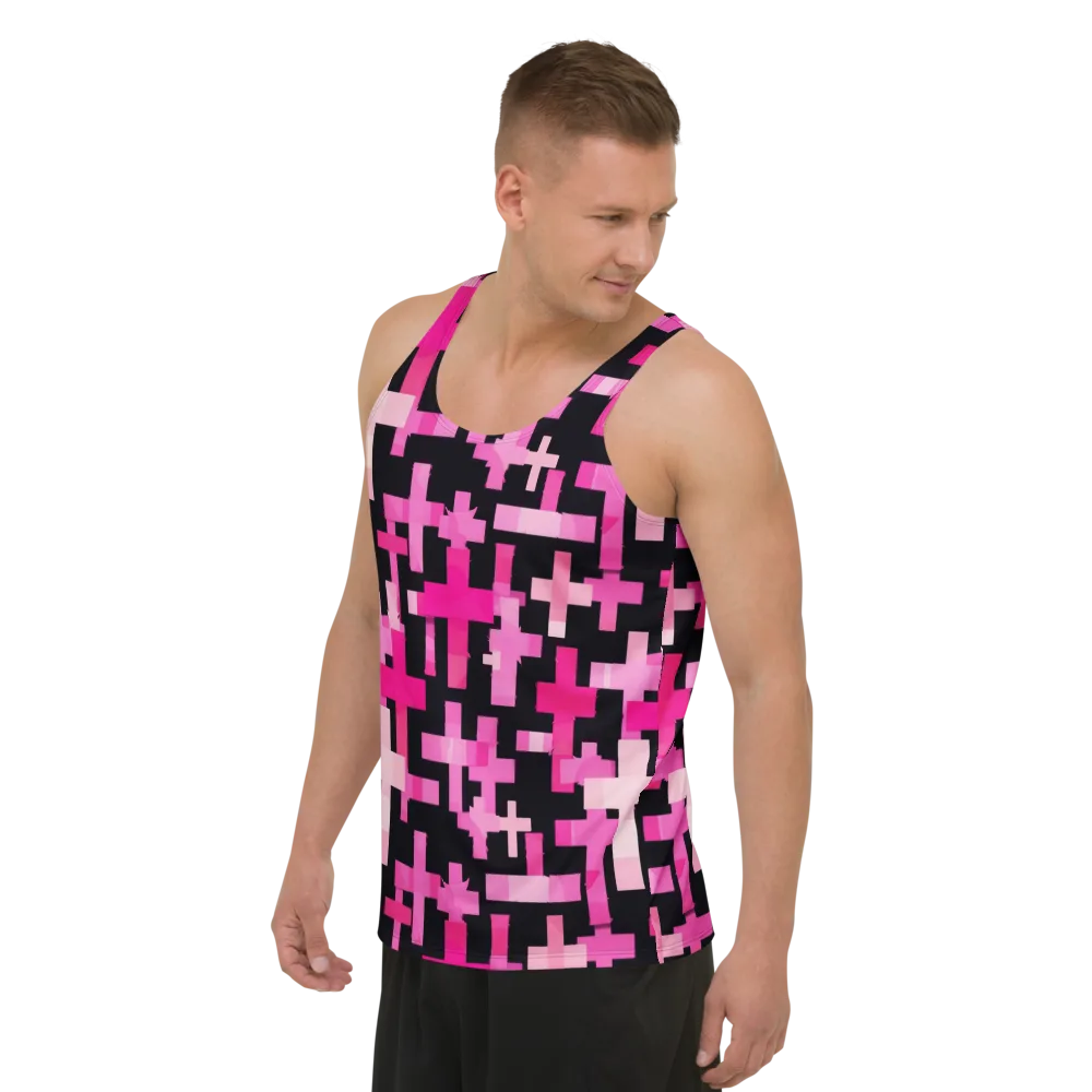 Magenta Junction on Men's Tank Top — Left Front