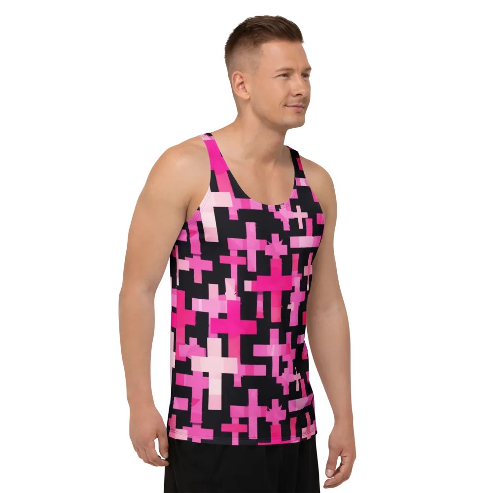 Magenta Junction on Men's Tank Top — Right Front