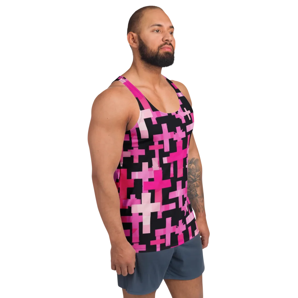 Magenta Junction on Men's Tank Top — Right Front