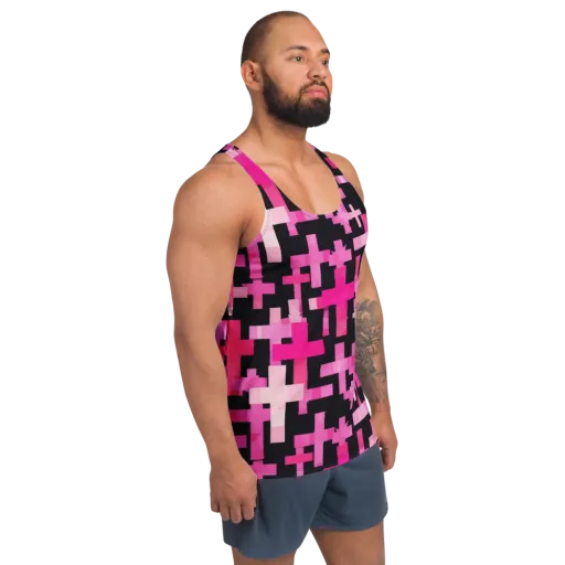 Magenta Junction on a Men's Tank Top