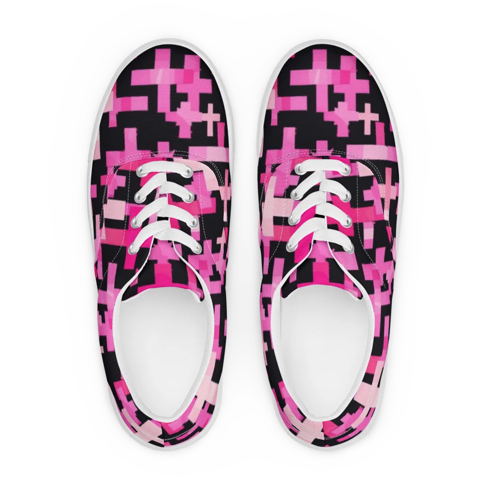 Magenta Junction on Men's Lace-Up Canvas Shoes — Front