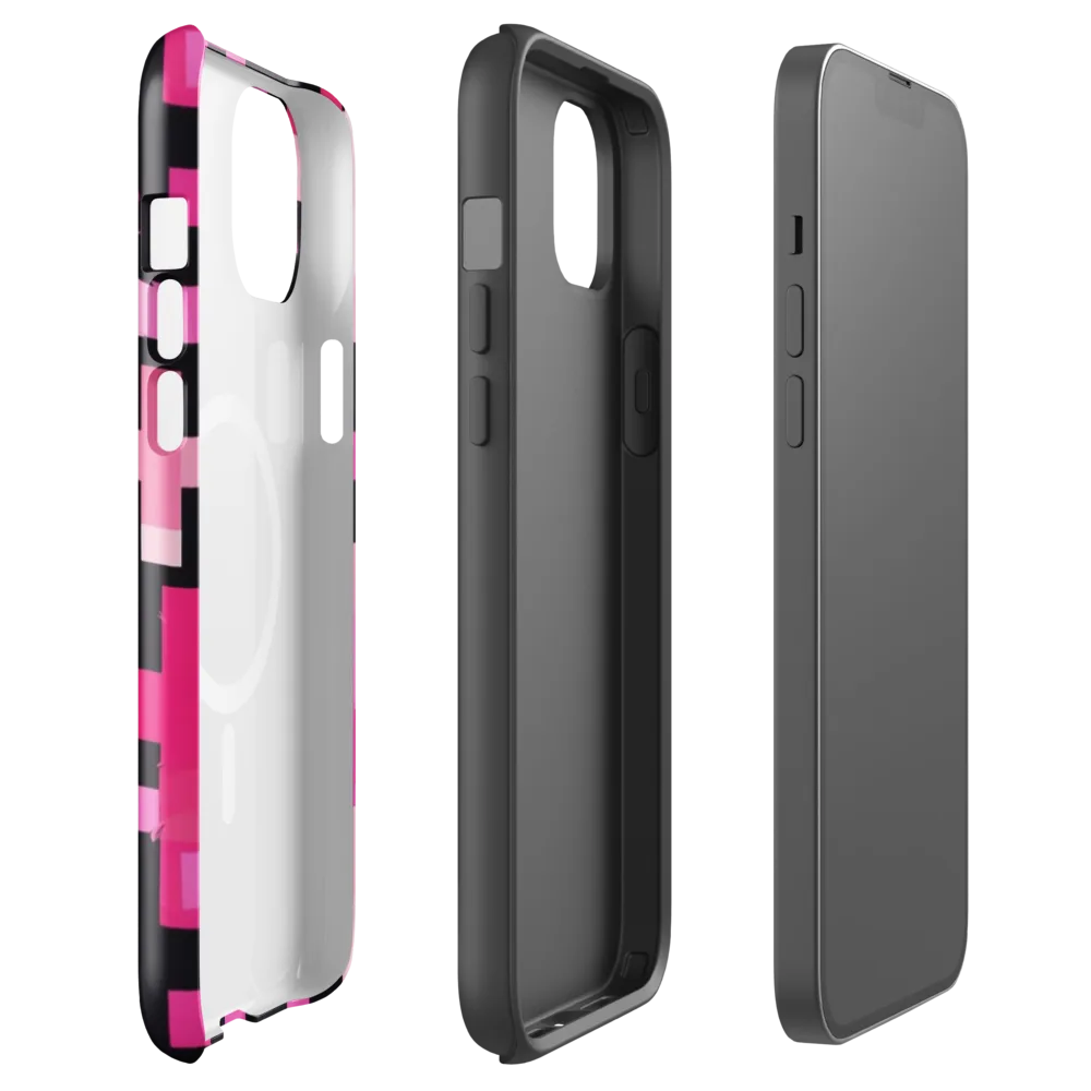 Magenta Junction on MagSafe Tough Case for iPhone® — Front