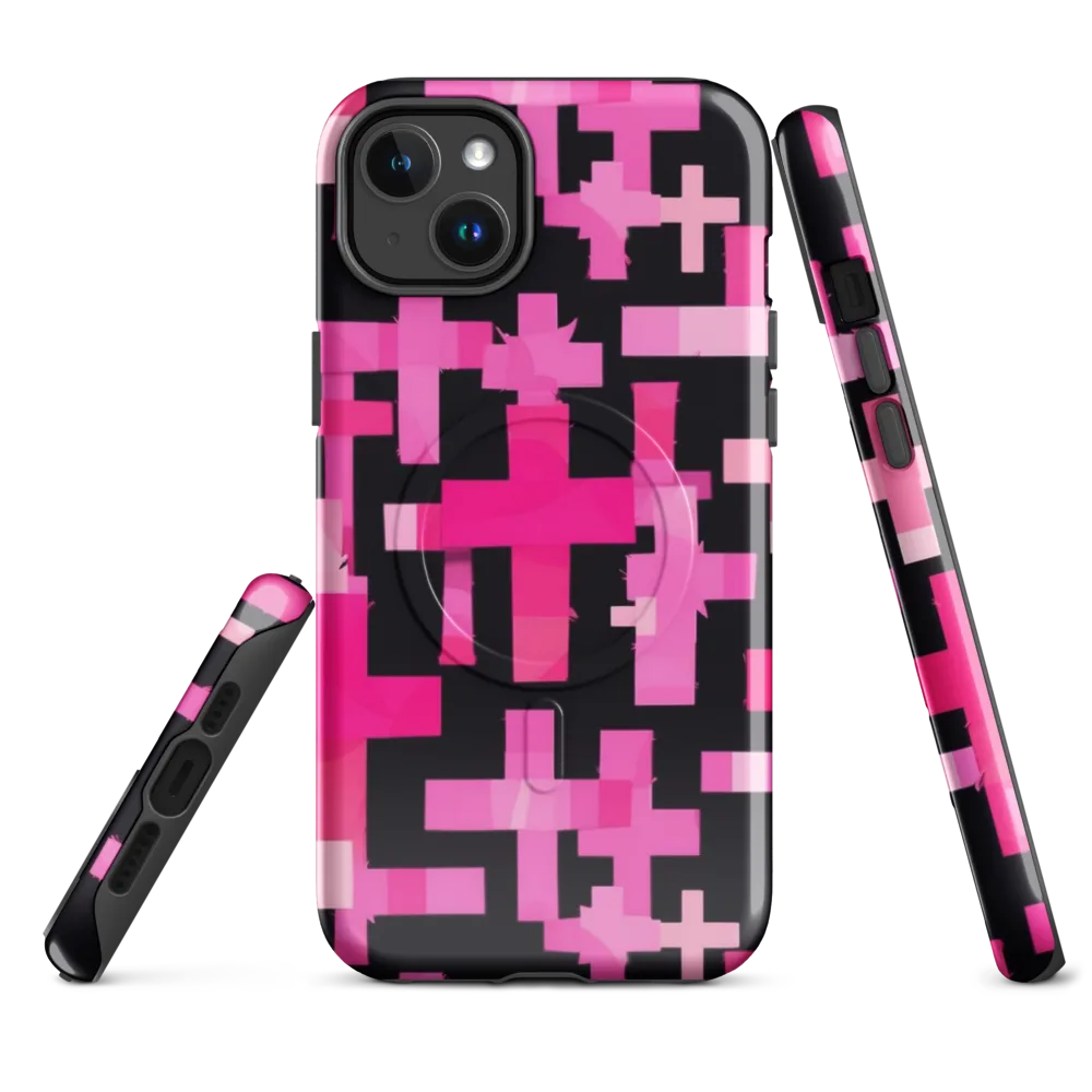 Magenta Junction on MagSafe Tough Case for iPhone® — Front