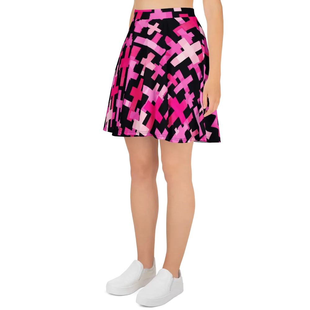 Magenta Junction on Skater Skirt — Left