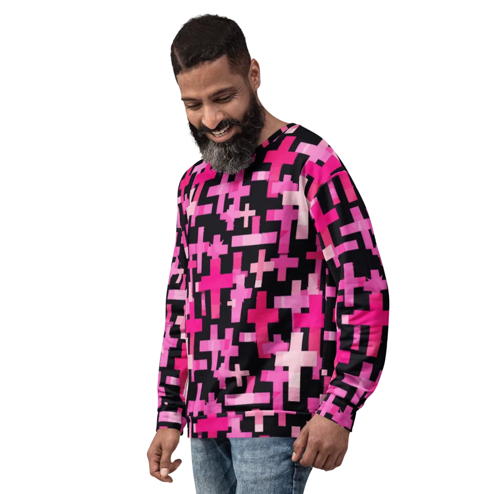 Magenta Junction on Sweatshirt — Left Front