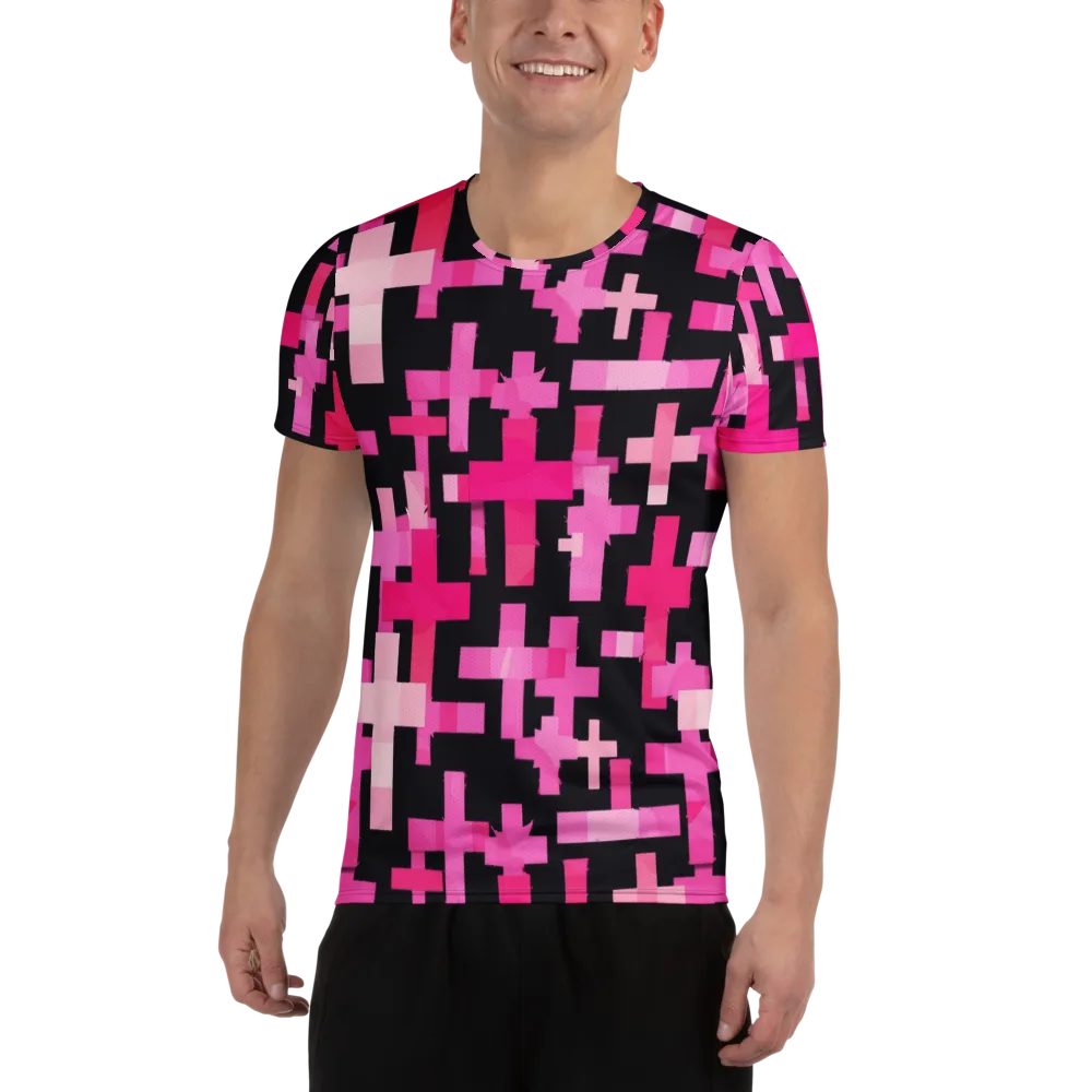 Magenta Junction on Men's Athletic T-Shirt — Front