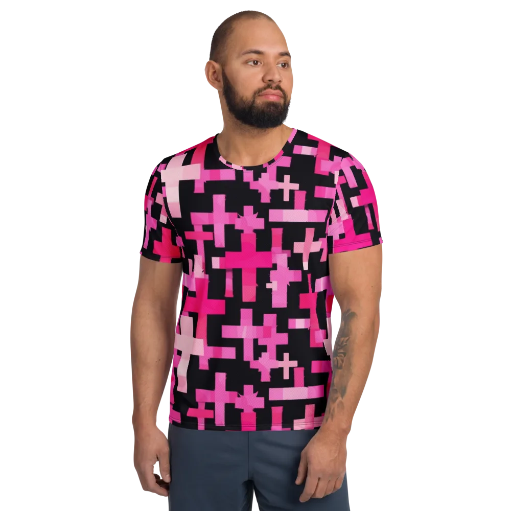 Magenta Junction on Men's Athletic T-Shirt — Front