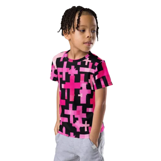 Magenta Junction on a Kids Crew Neck T-Shirt