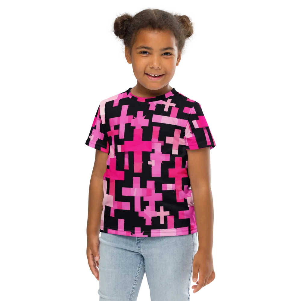Magenta Junction on Kids Crew Neck T-Shirt — Front