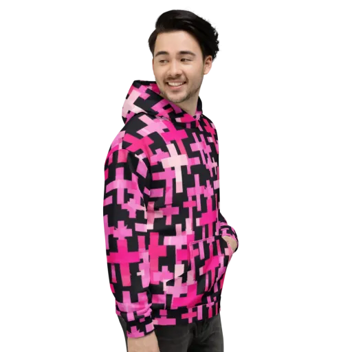 Magenta Junction on a Hoodie