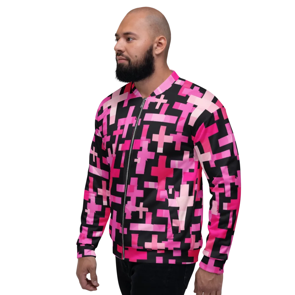 Magenta Junction on Bomber Jacket — Left