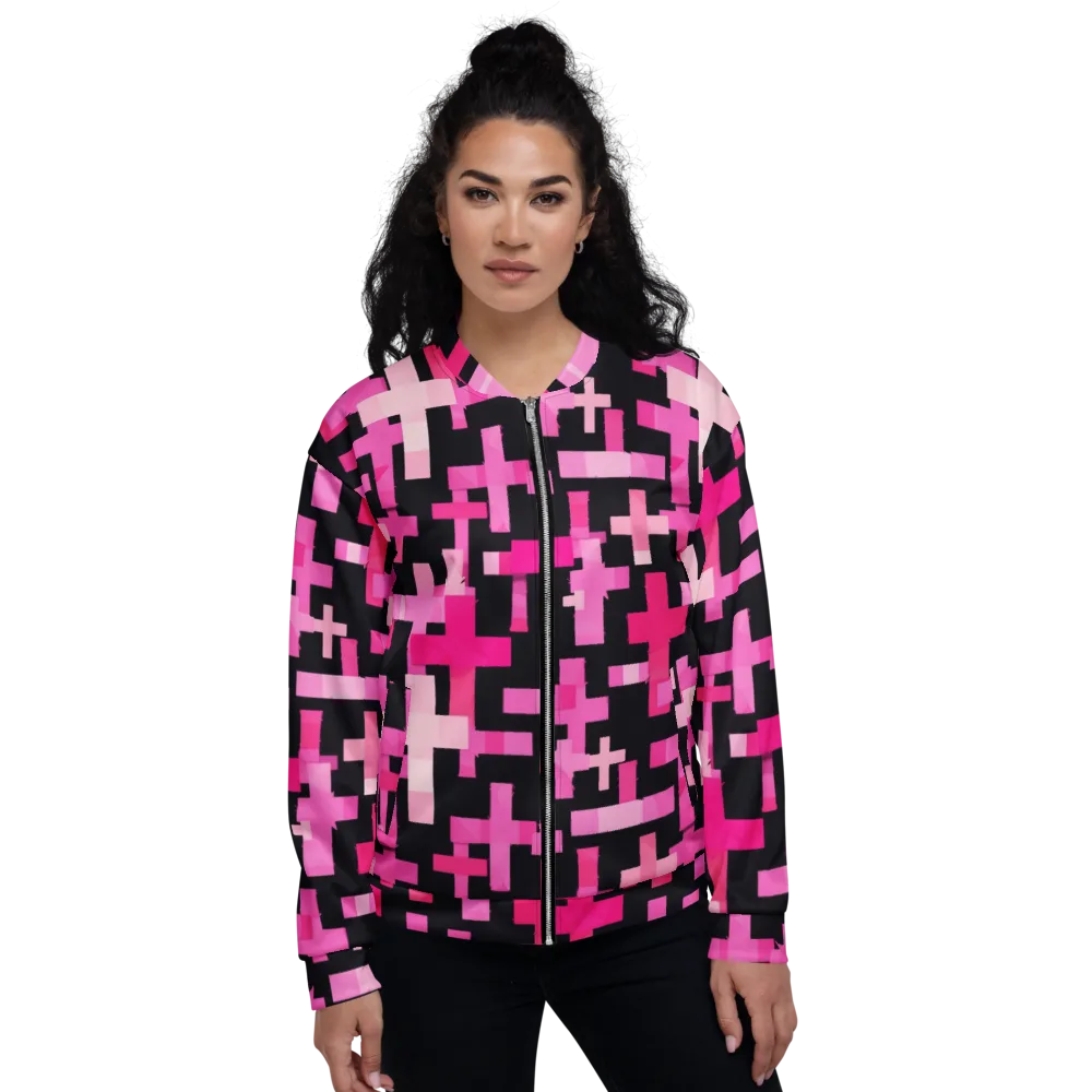 Magenta Junction on Bomber Jacket — Front