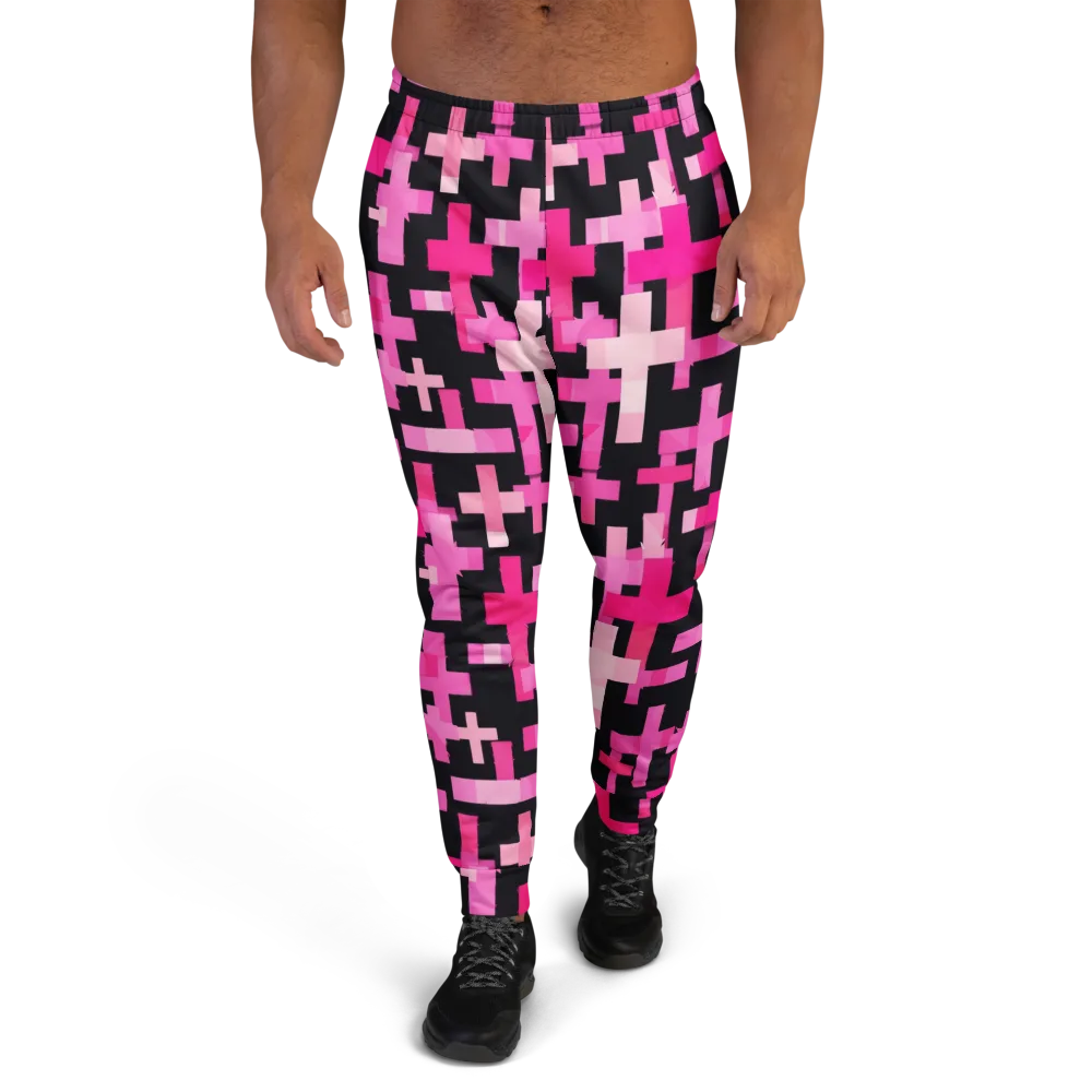 Magenta Junction on Men's Joggers — Front