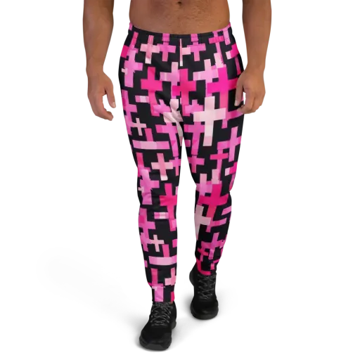 Magenta Junction on a Men's Joggers