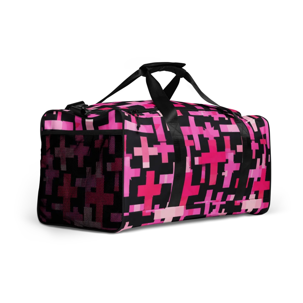 Magenta Junction on Duffle Bag — Right Front