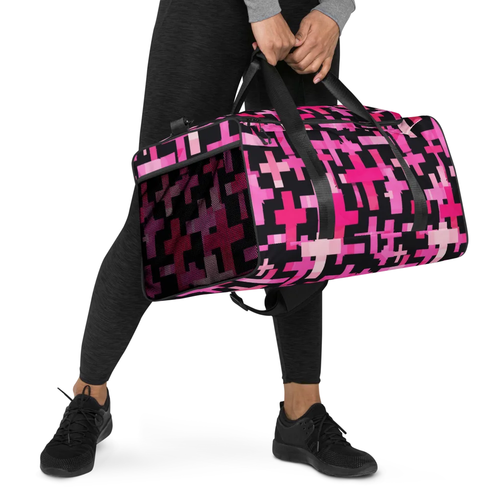 Magenta Junction on Duffle Bag — Right Front